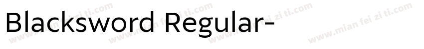 Blacksword Regular字体转换